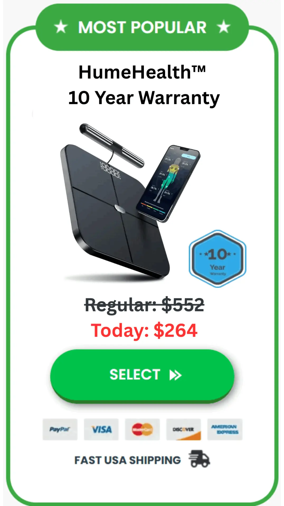 Hume Health special offer package