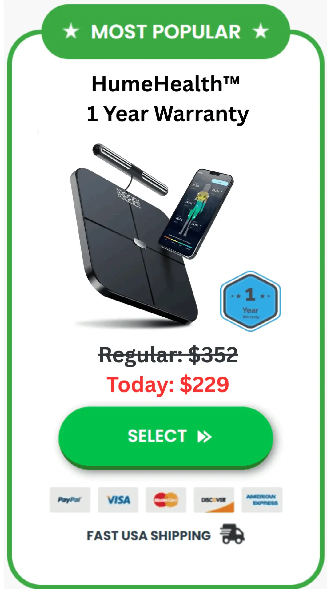 Hume Health discounted package details